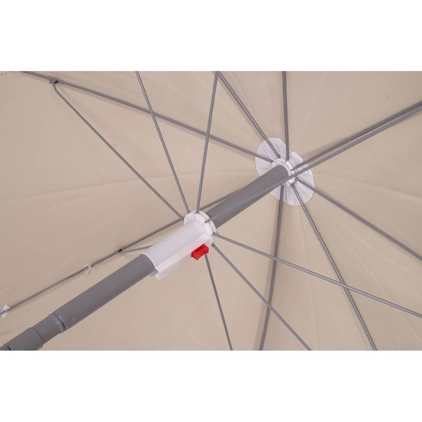 Bo-Camp Parasol Articulated Arm Polyester Dia 250cm Sand