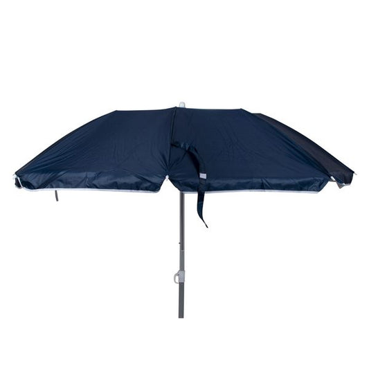Bo-Camp Parasol Compact 3 Pieces Polyester Dia 160cm Blue