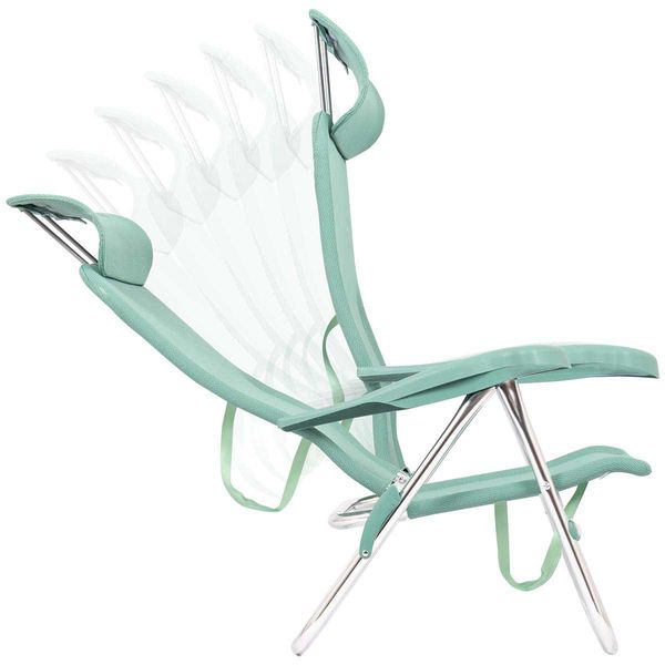 Crespo Beach Chair AL/205-C-07 Compact in Green
