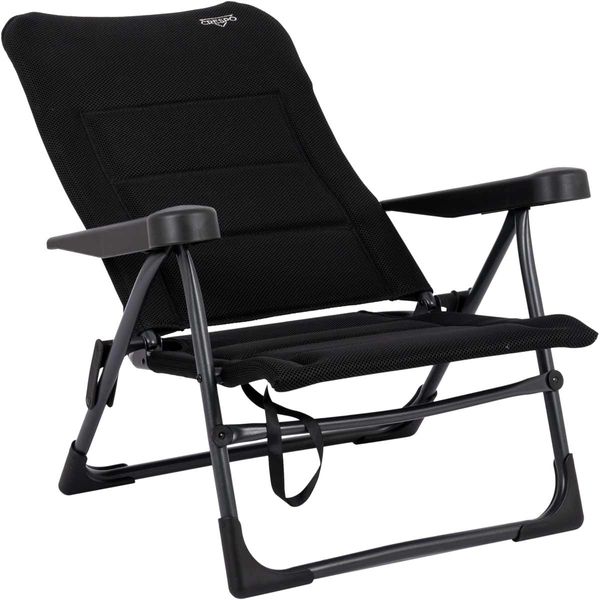 Crespo Beach Chair AP/205 Air Deluxe in Black (2025 Model)