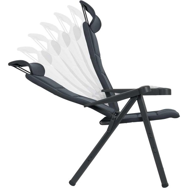 Crespo Reclining Chair AP/241-ADC-86 Air Deluxe Compact in Grey (XXL)