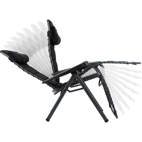 Crespo Zero Gravity Chair AP/232 Air Deluxe in Black (2025 Model)