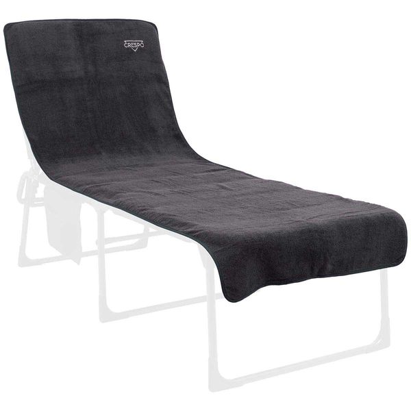 Crespo Lounger Chair Cover XL Terry Cloth in Grey