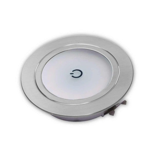 Touch Operated Recessed Downlight (12V / 1.69W / Warm White / IP20)