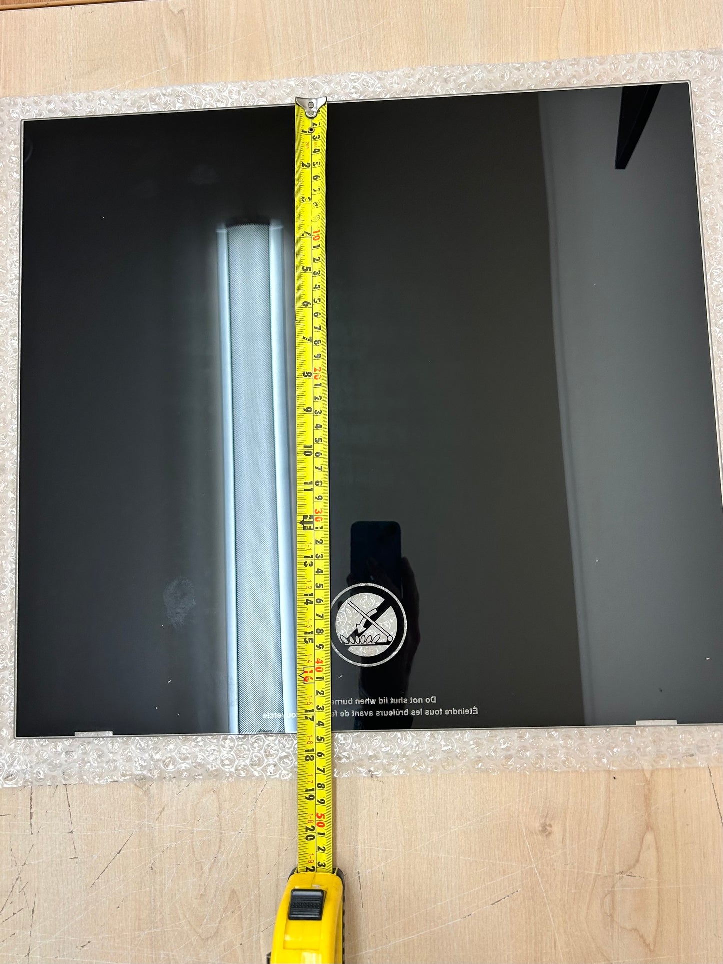 Thetford Caprice Solid black Glass Lid