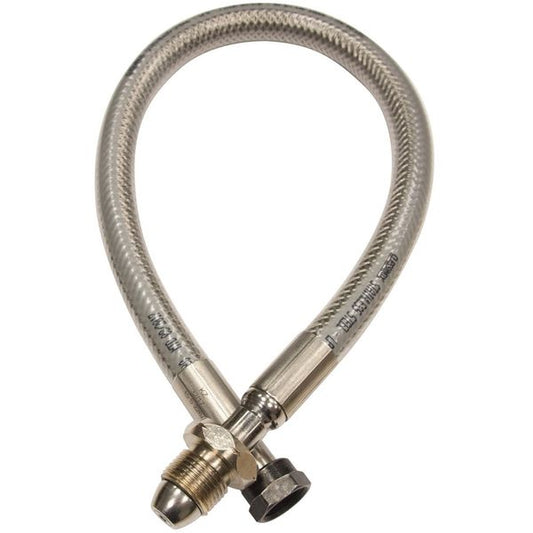 20" Stainless Pigtail W20 to Pol with Non-Return Valve
