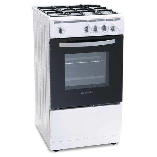 Montpellier MSG50W Single Cavity Gas Cooker 50cm