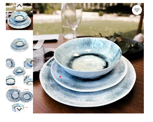 Melamine Dinner Set Liberty Linosa 12 Piece