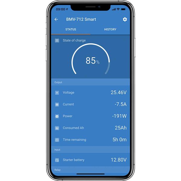 Victron BMV-712 Battery Monitor Gauge (Black / Bluetooth