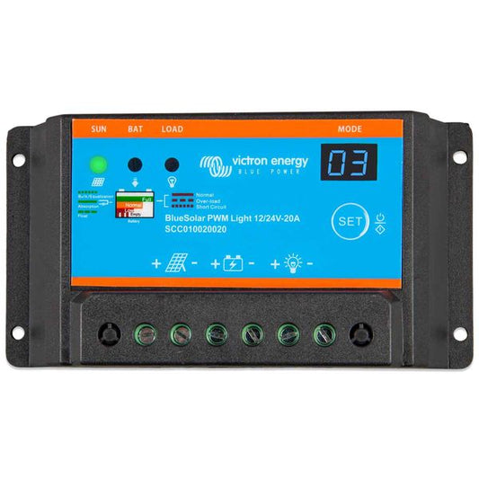 Victron Energy BlueSolar PWM Light Charge Controller (12V / 24V / 20A)