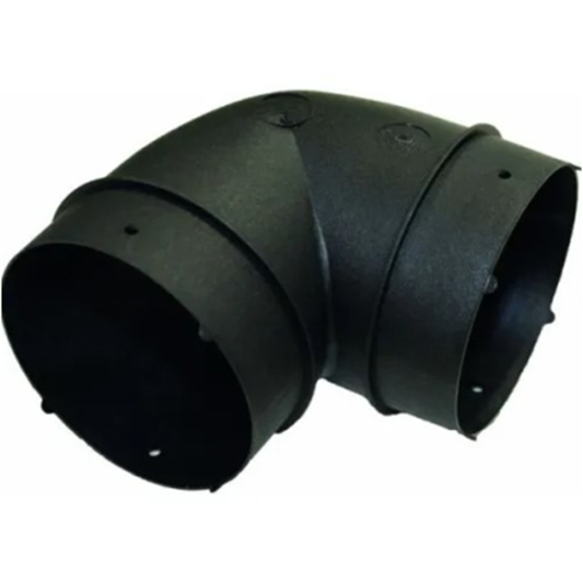 Truma Elbow BG for air ducts 72/62 m - BLACK