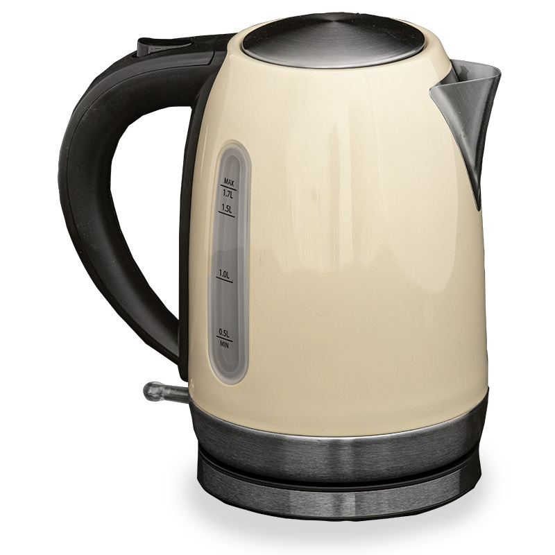 Rocket low wattage cream stainless steel kettle (1.7L)