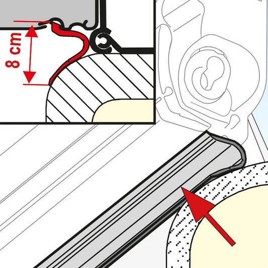 Rain Guard Lower 20m Roll