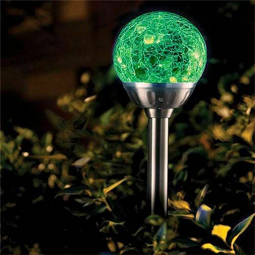 Status 6cm Colour Changing Crackle LED Stake Lights 6 Per Pack