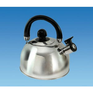 Appliances Household CHROME 1.6 Ltr Gas Hob Kettle with Folding Handle