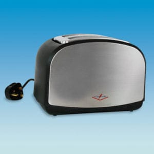 Appliances Household Chrome 2 Slice Toaster 900 Watt
