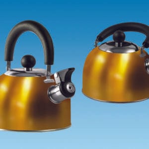 Appliances Household GOLD 1.6 Litre Gas Hob Kettle with Folding Handle