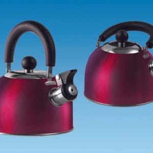 Appliances Household RED 1.6 Litre Gas Hob Kettle with Folding Handle