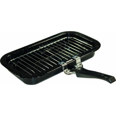 Cookware Household 31cm mini grill pan black speckled enamel