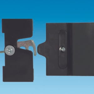 Dometic Spares Gas Door Lock, Complete Black