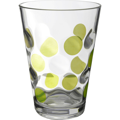 Drinkware Household Baloon Glass green (2pk)