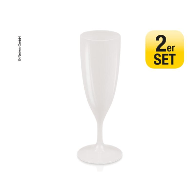 Drinkware Household Champagne glasses, white, 2 per pack