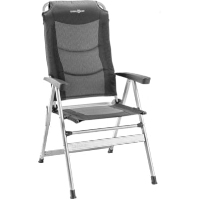 Folding Chairs Out Door Furniture NEW, Kerry Slim Aluminium Recliner, Shadow Charcoal