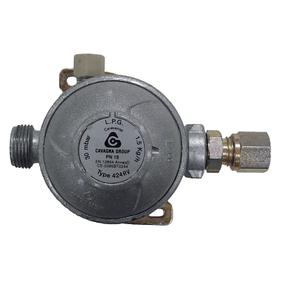 Gas Regulators & Adaptors Gas Caravan 90° Regulator 30mbar c/w 8mm outlet nozzle
