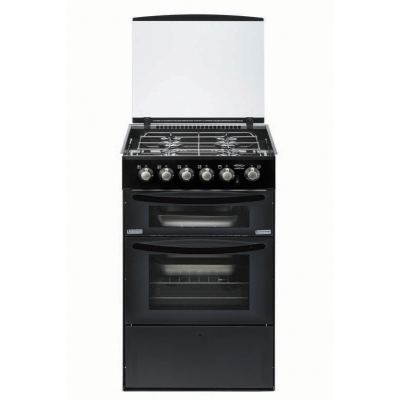 Hobs & Cookers Gas Caprice 3/4 Dual Fuel, LH Door, smoked black lid,