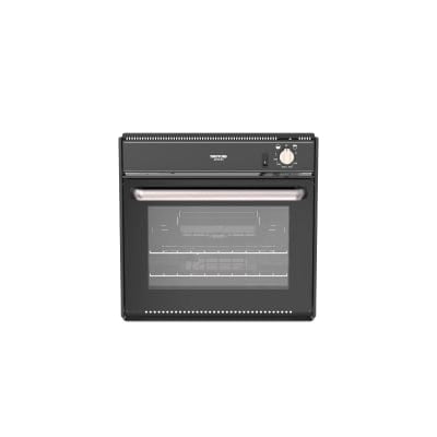 Hobs & Cookers Gas Duplex Oven 12v Ign, Black Glass, Brushed Nickel Handle & Knobs