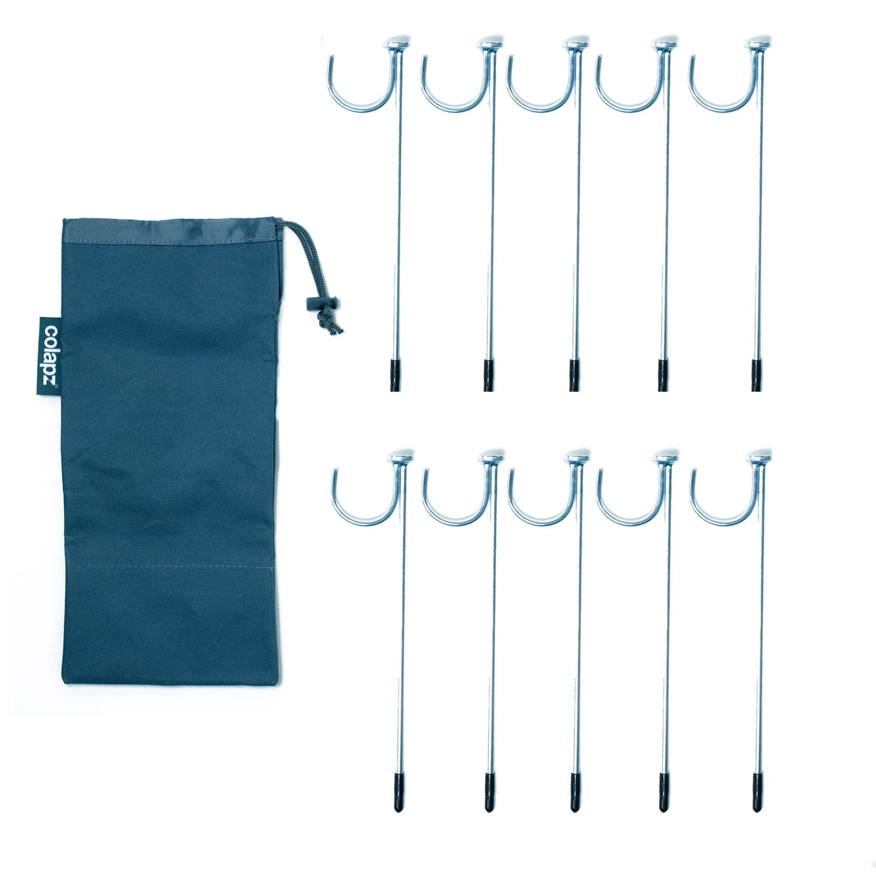 Hoses & Brushes Water Metal Support Pegs – Pack of 10 Collapsible Waste Outlet Connection Kit