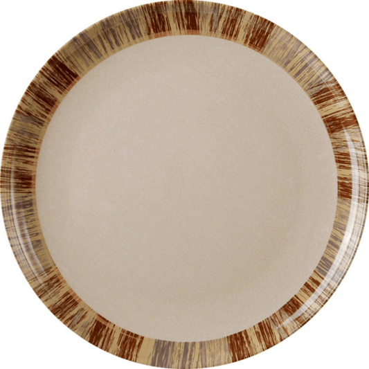 HOUSEHOLD BAMBU MELAMINE BAMBU PASTA PLATE 21CM