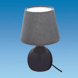 Interior Fittings, Clocks, Carpet Rolls and Outlets Interior Fittings, Clocks, Carpet Rolls and Outlets Ceramic Table Lamp – BLACK
