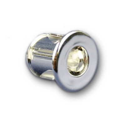 Lights NEW Electrical Dimatec 0.6w Recessed mini spot Chrome Blue LED-
