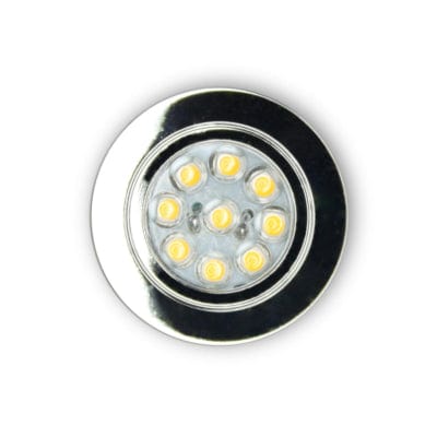 Lights NEW Electrical Recessed minispot chrome 9led depth 15mm