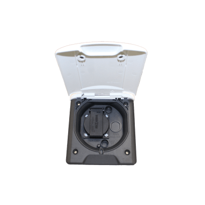 Main Inlets & Outlets NEW Electrical FAWO 230v Outlet with UK socket c/w Magnetic Lock White