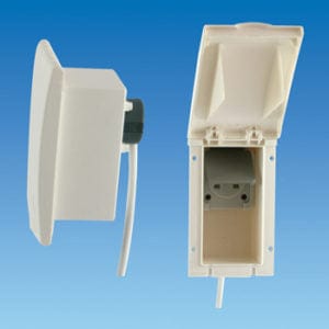 Mains Electrical Products Mains Electrical Products WHITE TND External 13amp Socket Box