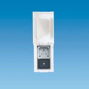 Mains Electrical Products Mains Electrical Products WHITE TND External 13amp Socket Box & Satellite Po