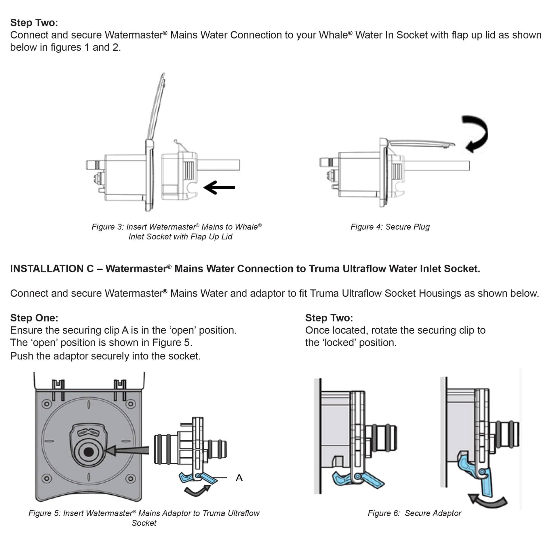 Mains Water Adaptor Kit Water & Waste Watermaster Mains Water Connection