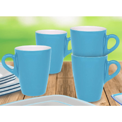 Omada Tableware Household 4pc Mug Set (blue)