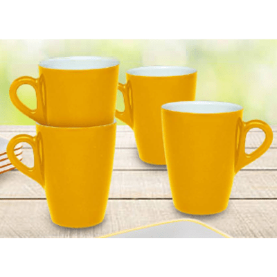 Omada Tableware Household 4pc Mug Set (yellow)