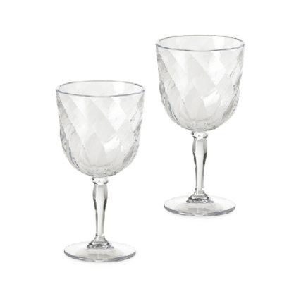 Omada Tableware Household SAN Wine Goblet Set of 2 (clear)