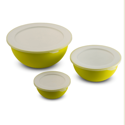 Omada Tableware Household Sanaliving 3pc Bowl Set (light green)