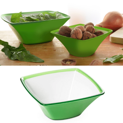 Omada Tableware Household Square 12pc Set (green)
