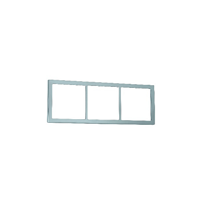 Outer Frames & Inner Support Frames NEW Electrical Fawo tripple frame - Silver Chrome