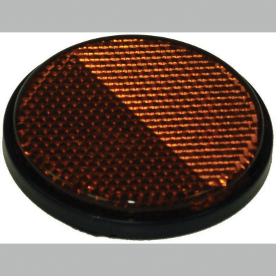 Reflectors & Warning Triangles Towing Amber Round Side Reflector Self Adhesive