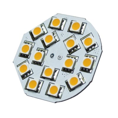 SMD-LED NEW Electrical LED G4 Light Bulb, 3w/197 Lumen, 15 warm-white SMD, Ø 42x10mm