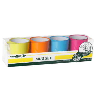 Spectrum Blue Household Spectrum Resylin Mug Set 4pc