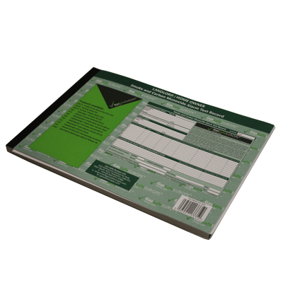 Status Household Smoke & CO Alarm Test Record Pads