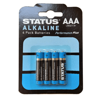 Status Household Status AAA Alkaline Batteries